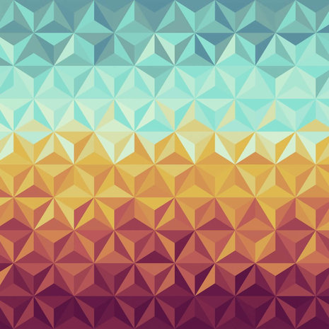 Schilderij Kleurrijk vintage patroon | 70 x 70 cm glasschilderij Schilderij Kleurrijk vintage patroon | 70 x 70 cm glasschilderij