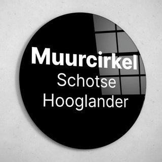 Muurcirkel Schotse Hooglander