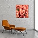 Verzameling zalmroze rozen | 80 x 80 cm Verzameling zalmroze rozen | 80 x 80 cm