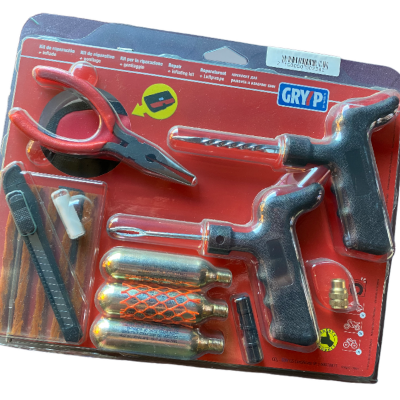 Tubeless bandenreparatie kit