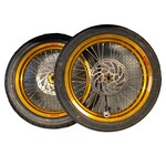 Talaria  super motard  set 17 inch goud  Excel velgen compleet