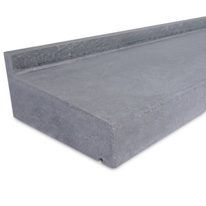 Raamdorpel schuin - Belgisch hardsteen - gezoet (mat) - 6 cm