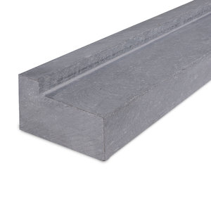 Buitendorpel schuin - Belgisch hardsteen - gezoet (mat) - 6 cm Buitendorpel schuin - Belgisch hardsteen - gezoet (mat) - 6 cm