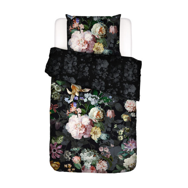 Essenza Fleur Festive Blooming black Dekbedovertrek