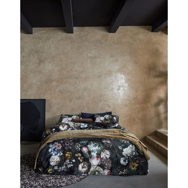 Essenza Fleur Festive Blooming black Dekbedovertrek