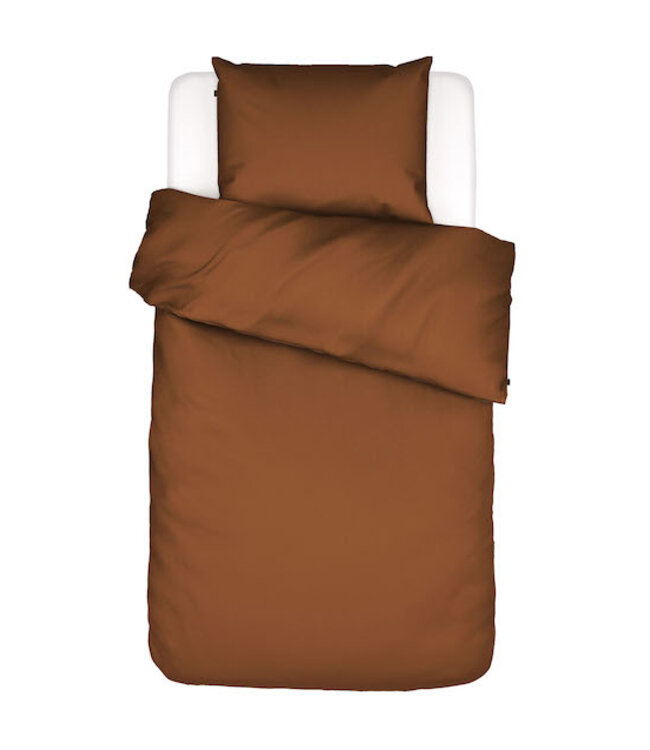 Essenza Minte Leather Brown Dekbedovertrek