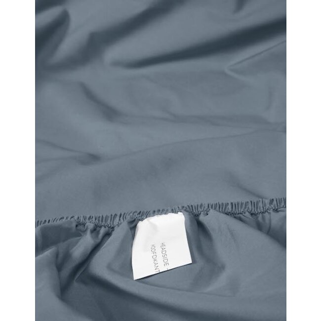 Essenza Minte Denim Hoeslaken Satijn