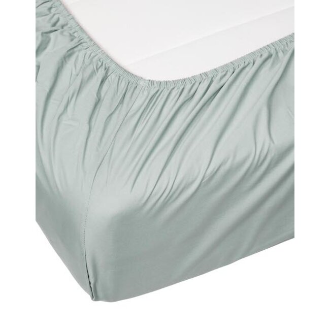 Essenza Minte Dusty green Hoeslaken Satijn