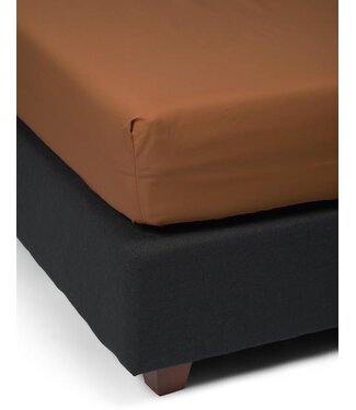 Essenza Essenza Minte Leather brown Hoeslaken Satijn