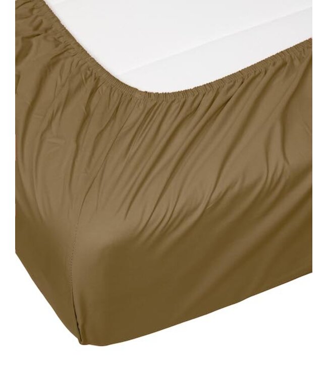 Essenza Minte Olive Hoeslaken Satijn