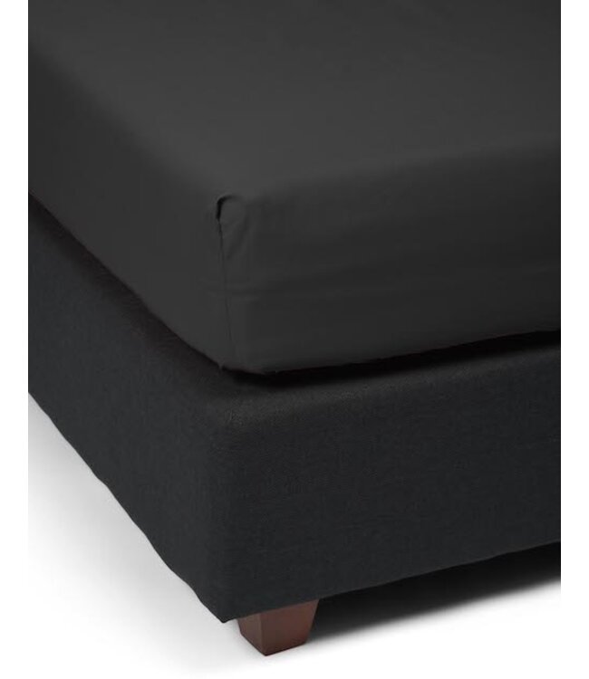 Essenza Minte Anthracite Topper Hoeslaken Satijn