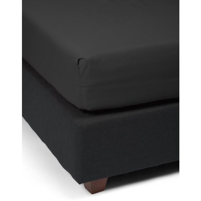 Essenza Minte Anthracite Topper Hoeslaken Satijn