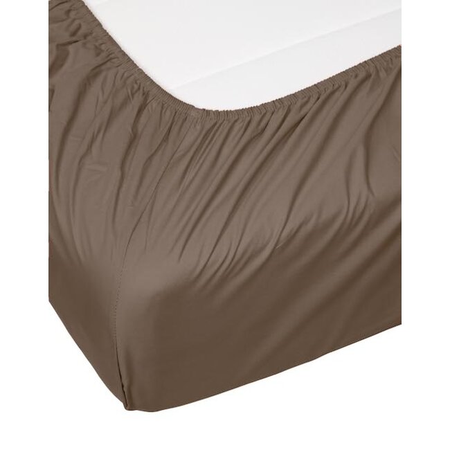 Essenza Minte Cafe Noir Topper Hoeslaken Satijn