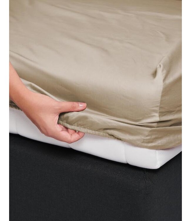 Essenza Satin Hoeslaken Cement