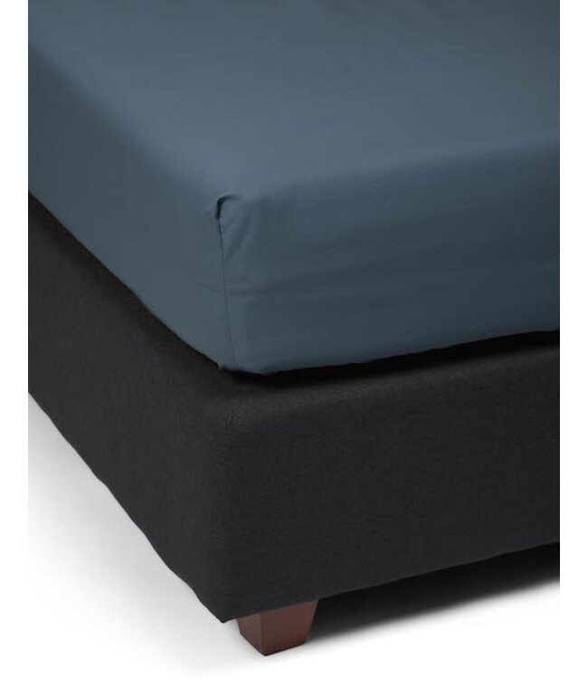 Essenza Premium Percale Hoeslaken Stone blue