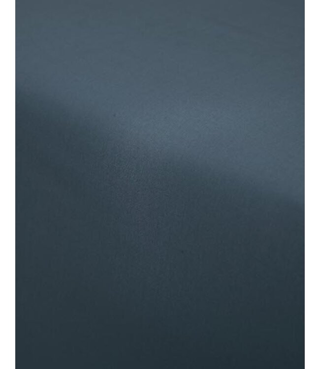 Essenza Premium Percale Hoeslaken Stone blue