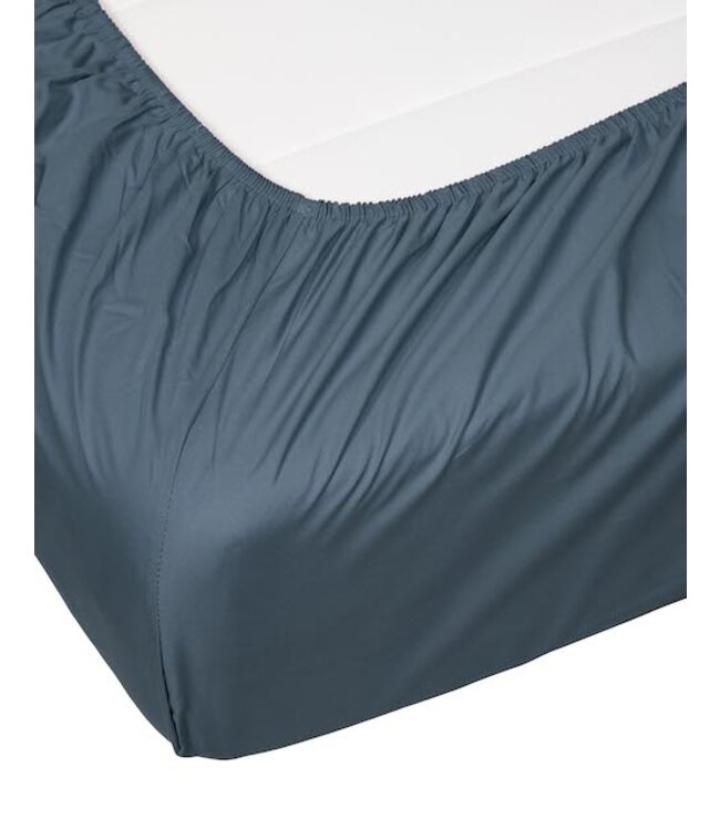 Essenza Premium Percale Hoeslaken Stone blue