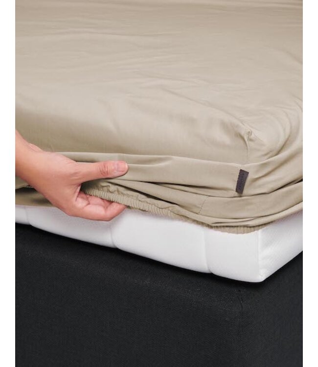 Essenza Premium Percale Hoeslaken Cement