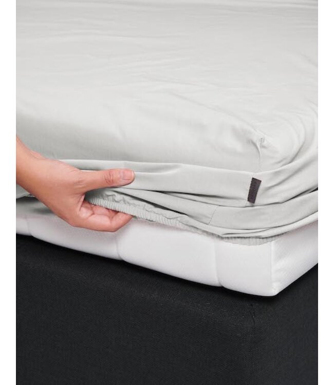 Essenza Premium Percale Hoeslaken Silver