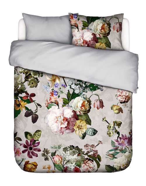 Essenza Fleur Grey Dekbedovertrek