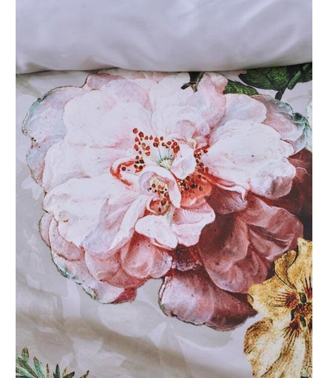 Essenza Fleur Grey Dekbedovertrek