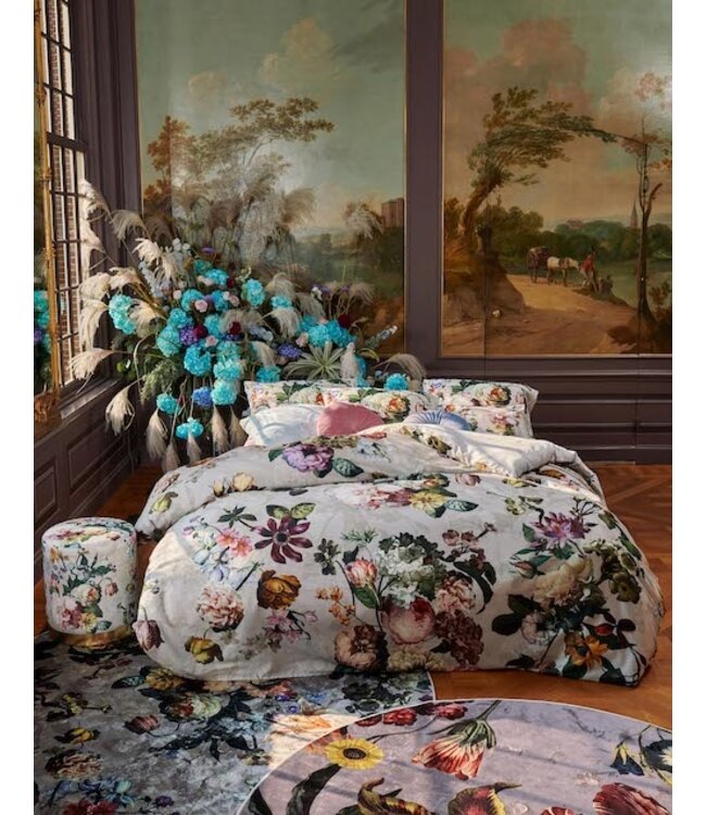 Essenza Fleur Grey Dekbedovertrek