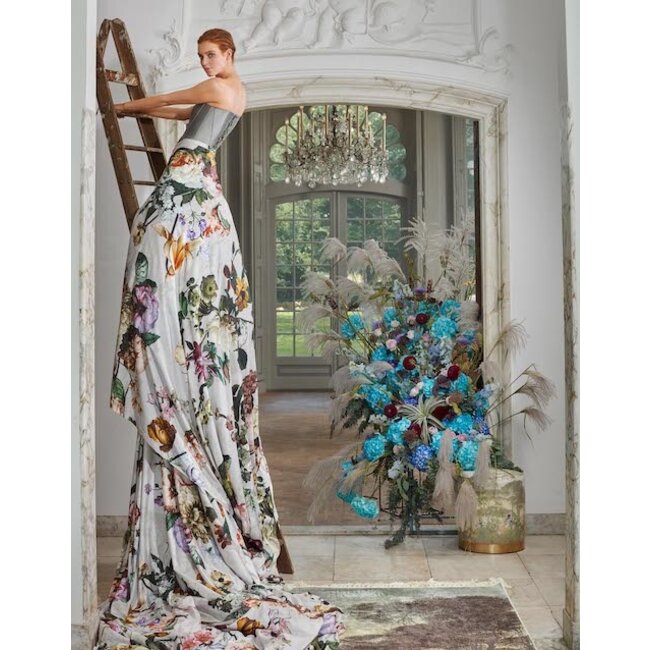 Essenza Fleur Grey Dekbedovertrek