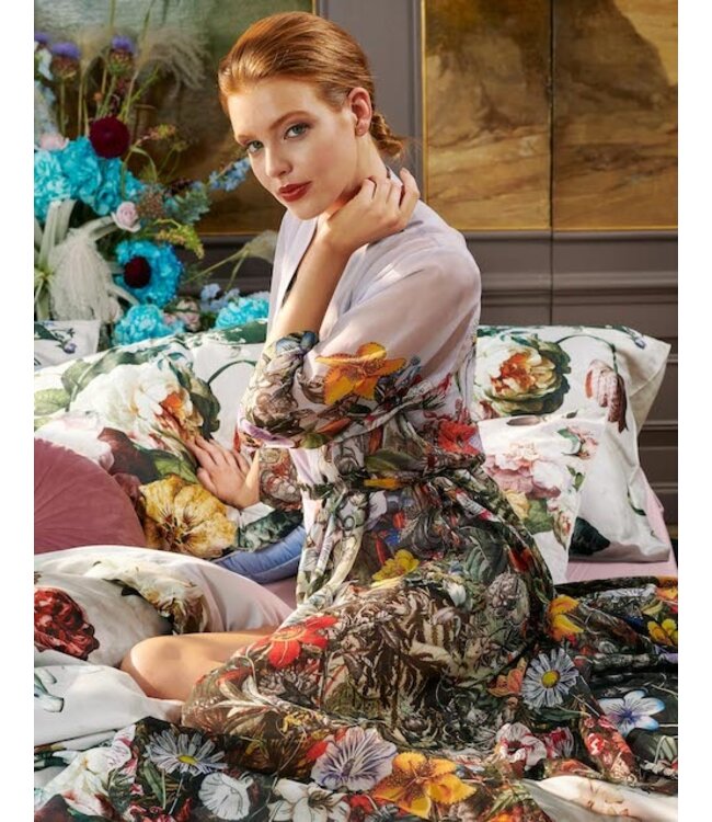 Essenza Fleur Grey Dekbedovertrek