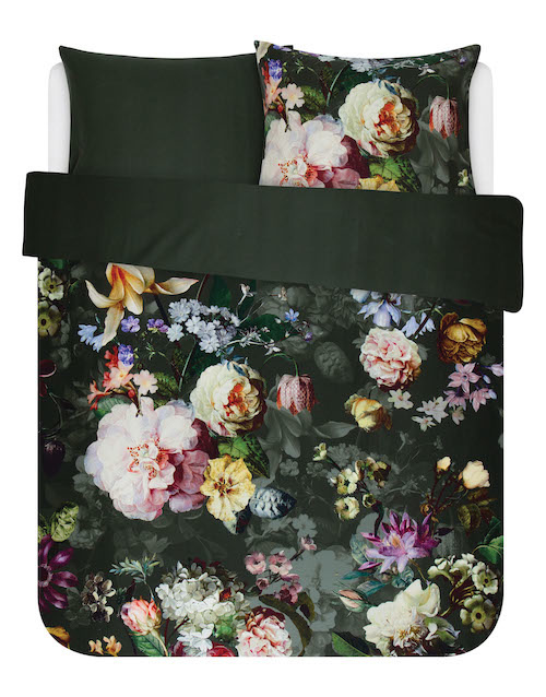 Essenza Fleur Green Dekbedovertrek