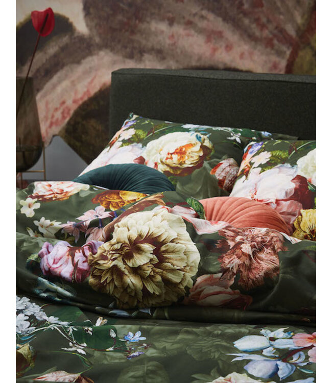 Essenza Fleur Green Dekbedovertrek