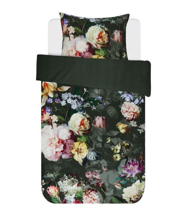 Essenza Fleur Green Dekbedovertrek
