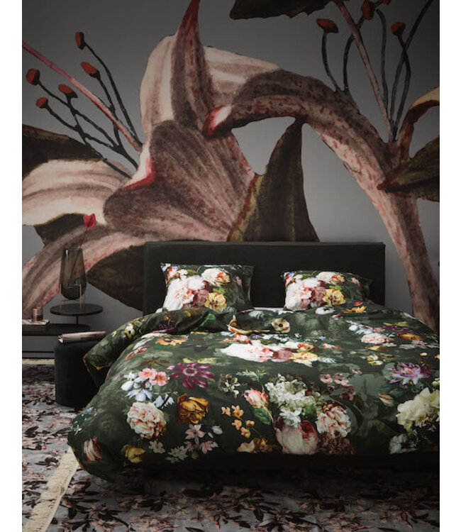 Essenza Fleur Green Dekbedovertrek