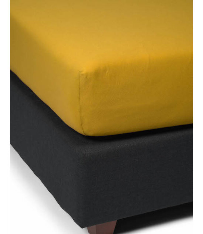 Essenza The Perfect Organic Jersey Hoeslaken Mustard