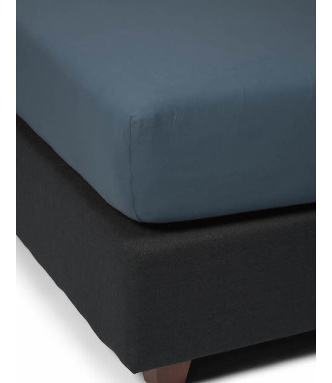 Essenza The Perfect Organic Jersey Hoeslaken Stone blue