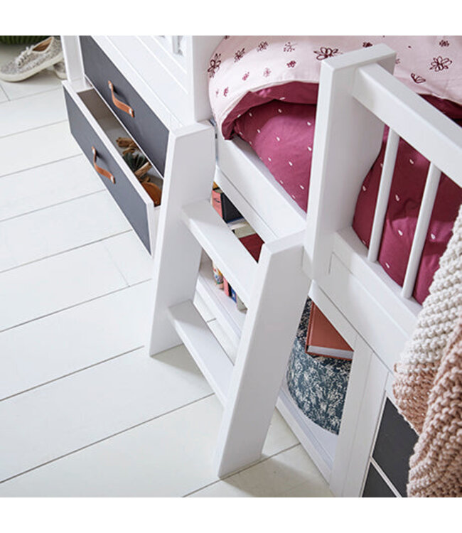 Lifetime korte ladder 2 traptreden voor kajuitbed