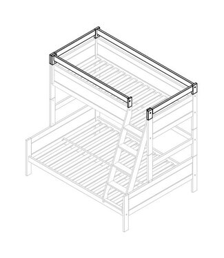 Lifetime Lifetime beschermrek / lange zijde opening / family bed