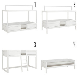 Lifetime 4-in-1 bed met dakframe voor stofdak