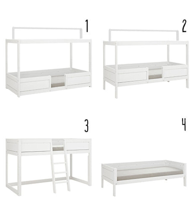 Lifetime 4-in-1 bed met dakframe voor stofdak