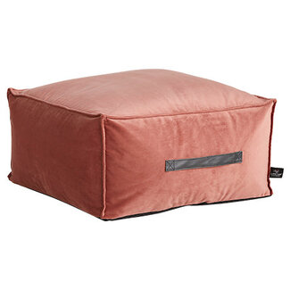 Lifetime vierkant zitkussen - velours dark blush