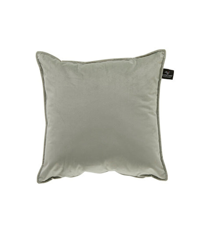 Lifetime vierkant kussen velours soft green