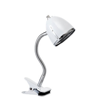 Lifetime Lifetime knijplamp wit/chroom