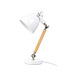 Lifetime bureaulamp hout / metaal - wit