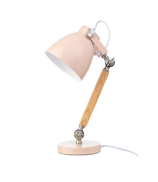 Lifetime Lifetime bureaulamp hout / metaal - pink Lifetime Lifetime bureaulamp hout / metaal - pink