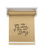 Lifetime kraft paper roll met legplank / 20m