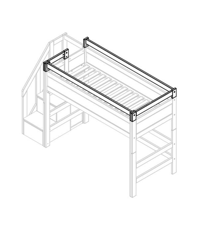 Lifetime beschermrek / h/v opening / icm trapkast