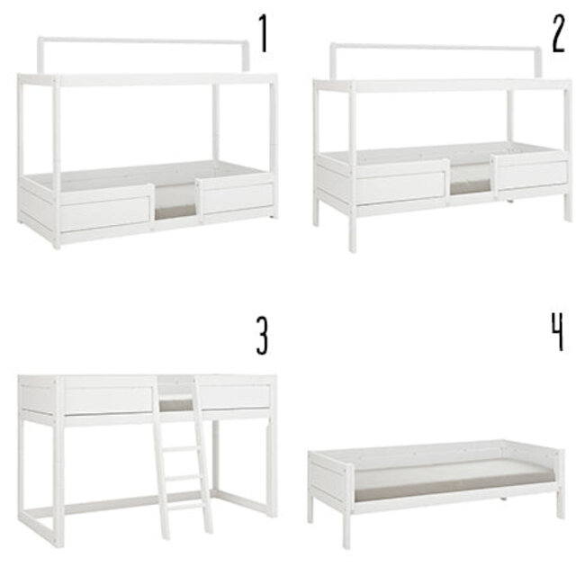 Lifetime 4-in-1 bed met dakframe voor stofdak