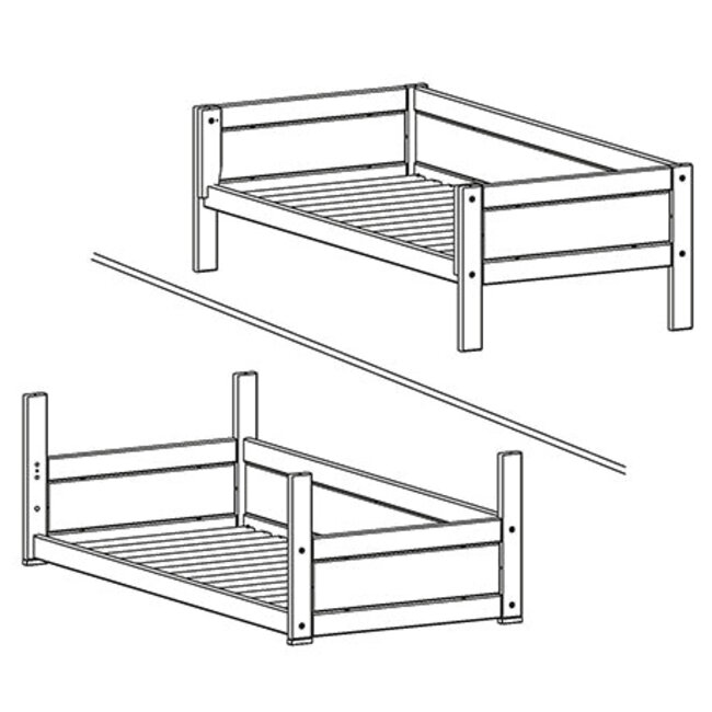 Lifetime basisbed 4-in-1 vloerbed