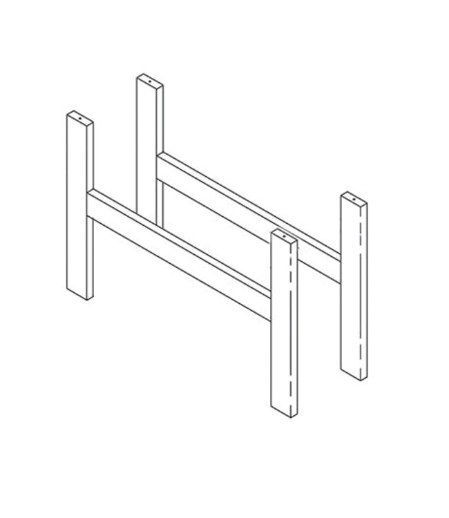 Lifetime kop-voet trap en diversen voor halfhoogslaper