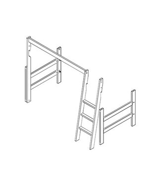 Lifetime Lifetime kop-voet trap voor 4619 / 46191