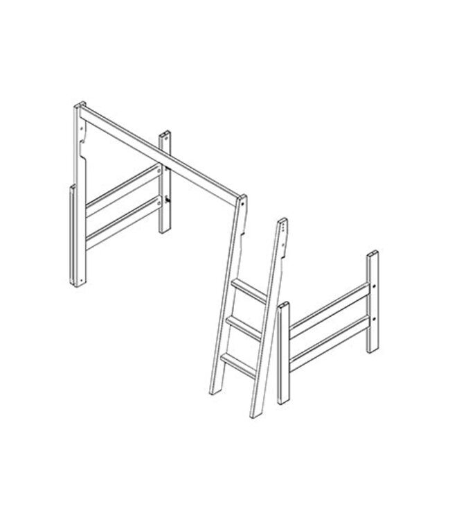 Lifetime kop-voet trap voor 4619 / 46191